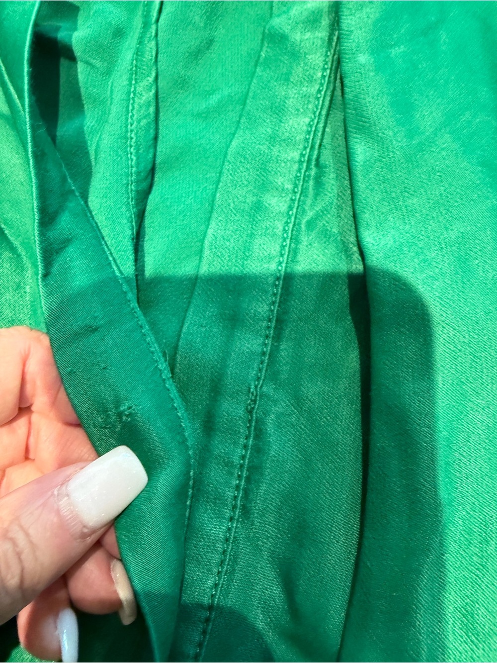 Anthropologie Green Wide-Leg Jumpsuit with White Floral Print - Picture 10 of 12